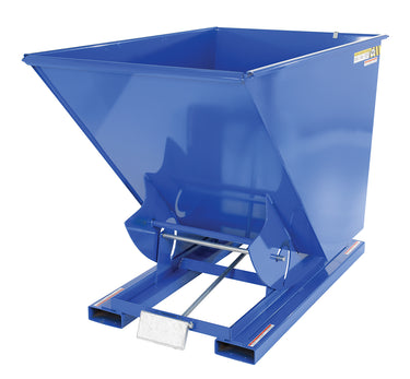 1-1/2 Cubic Yard Self-Dumping Steel Hopper w/Bump Release & 6,000-lbs Capacity